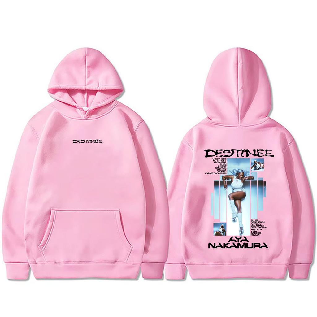 Rapper Aya Nakamura Destinee Album Graphic Hoodie Men Women Hip Hop Fashion Pop Music Streetwear Hoodies