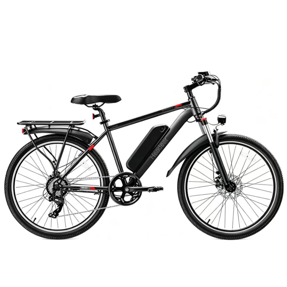 HEADEER BK1350 26" Commuter Electric Bicycle,500W Motor,48V 15Ah Lithium Battery, 35KM/H, City Commuter E-Bike for Adults,APP Smart Control