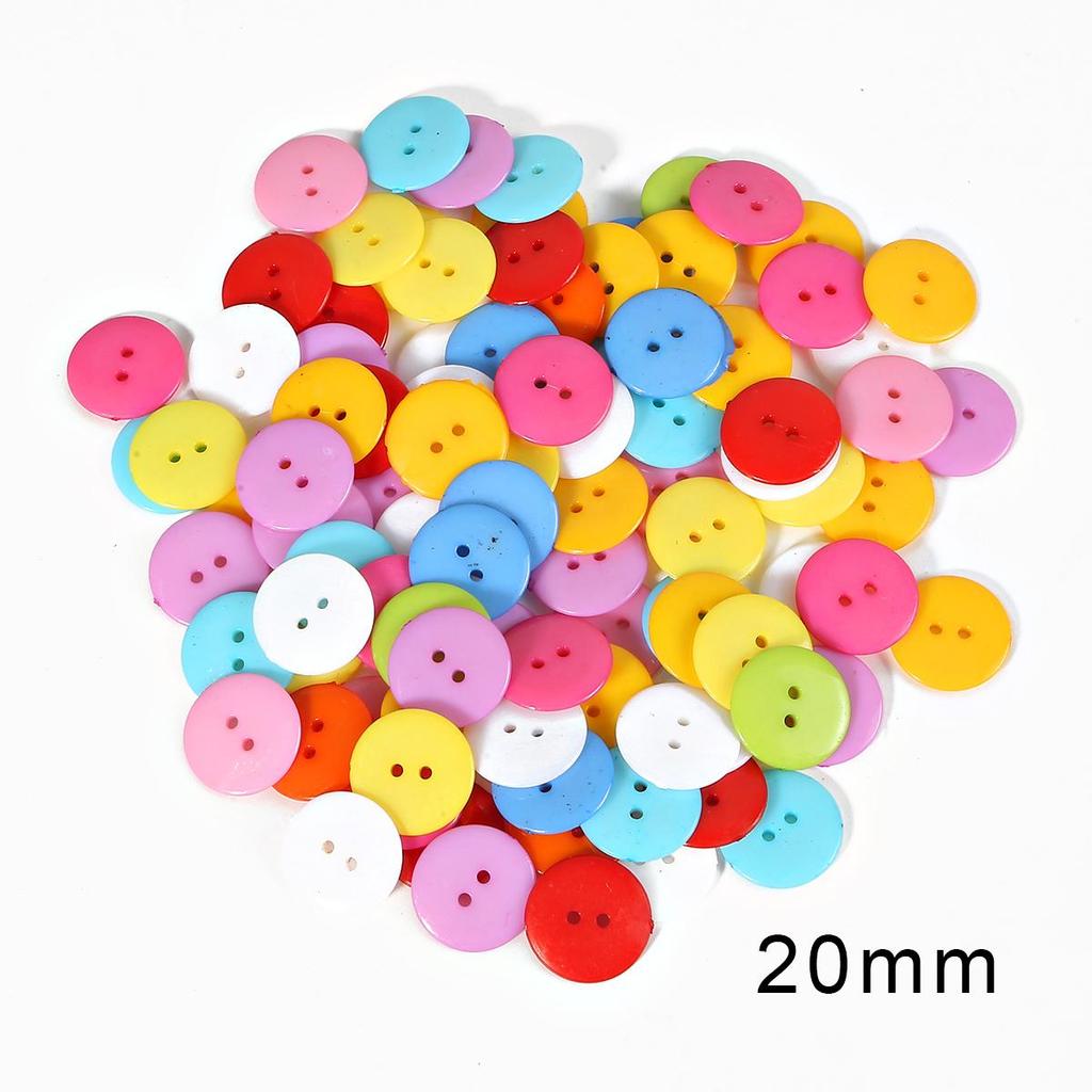 50 Botones Redondos De Madera Para Costura, álbumes De Recortes, Ropa