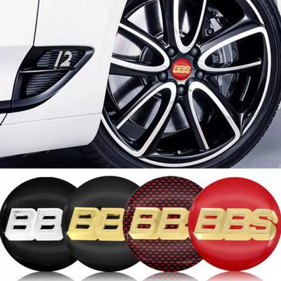 4Pcs 56/60/65/70mm BBS Logo Car Wheel Center Stickers Car Wheel Center Caps Emblem Rim Hub Cover Badge Sticker Styling Accessories