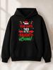 Men's Hoodie "Dear Santa, They're the Bad Kids" Christmas Design, Winter Holiday Season Gift, Exclusively for Humorous Christmas Lovers, PLUS SIZE