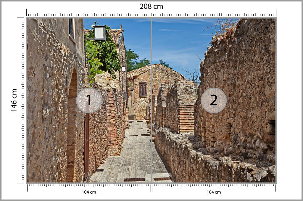 Photomural Italian Street Non-Woven 208x146