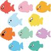 200 Pieces Mini Fish Cutouts Paper Fish Classroom Accents for Preschool Childhood Education Materials Colorful Decorations for School Party Baby