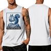 Men's Funny Animal Print Sleeveless Tank Top Loose Fit Breathable for Summer Workout Casual Streetwear