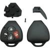 Keyless Entry Remote Key Housing Replacement for Toyota Avalon Camry Corolla Venza 4 Button Key Fob Shell Case with Screwdriver (4 Button 1 pcs)