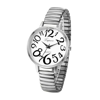 Analog Watch with Large Elastic One Size Fits Simple and Stylish Quartz Fashion Perfect Gift for or Your Girlfriend Women's Numerals, Strap, Most,