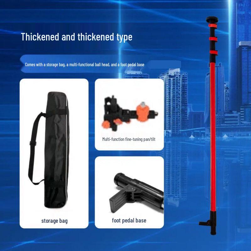 Telescopic Infrared Leveling Rod Support Bracket for Woodworking and Ceiling
