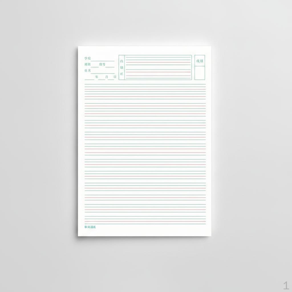 A4 Lined/Blank Exercise Paper for Students Math, English, Composition, Scratchpad