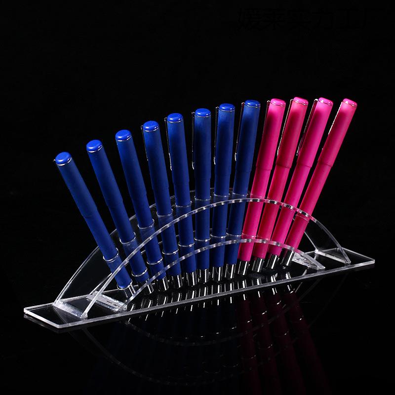 Acrylic Pen Display Stand: Multi-Tiered Desktop Holder for Stationery