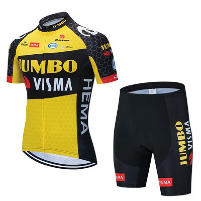 Mens Cycling Jersey Set Short Sleeve Breathable Road Bike Apparel Outdoor Sport Wear
