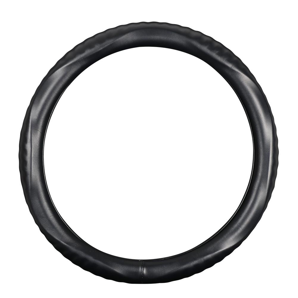 1 Künstliches Lammfell, dreidimensionales Styling, Sportwagen-Lenkradbezug, passend für 14,5-15 Zoll, 37-38 cm