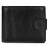 Men's Top Grain Cowhide Leather Wallet Short Horizontal Genuine Leather Purse with Coin Pocket
