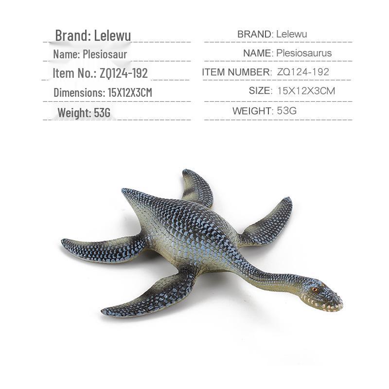 Jurassic Dinosaur Model of Ctenacanthus, Mosasaurus & Plesiosaurus - Ancient Marine Life