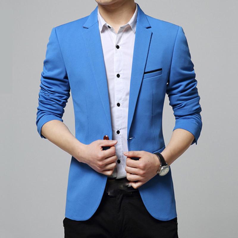 

Men s Fashionable Loose Large Size Casual Business Blazer XXXXXL небо синє кольору