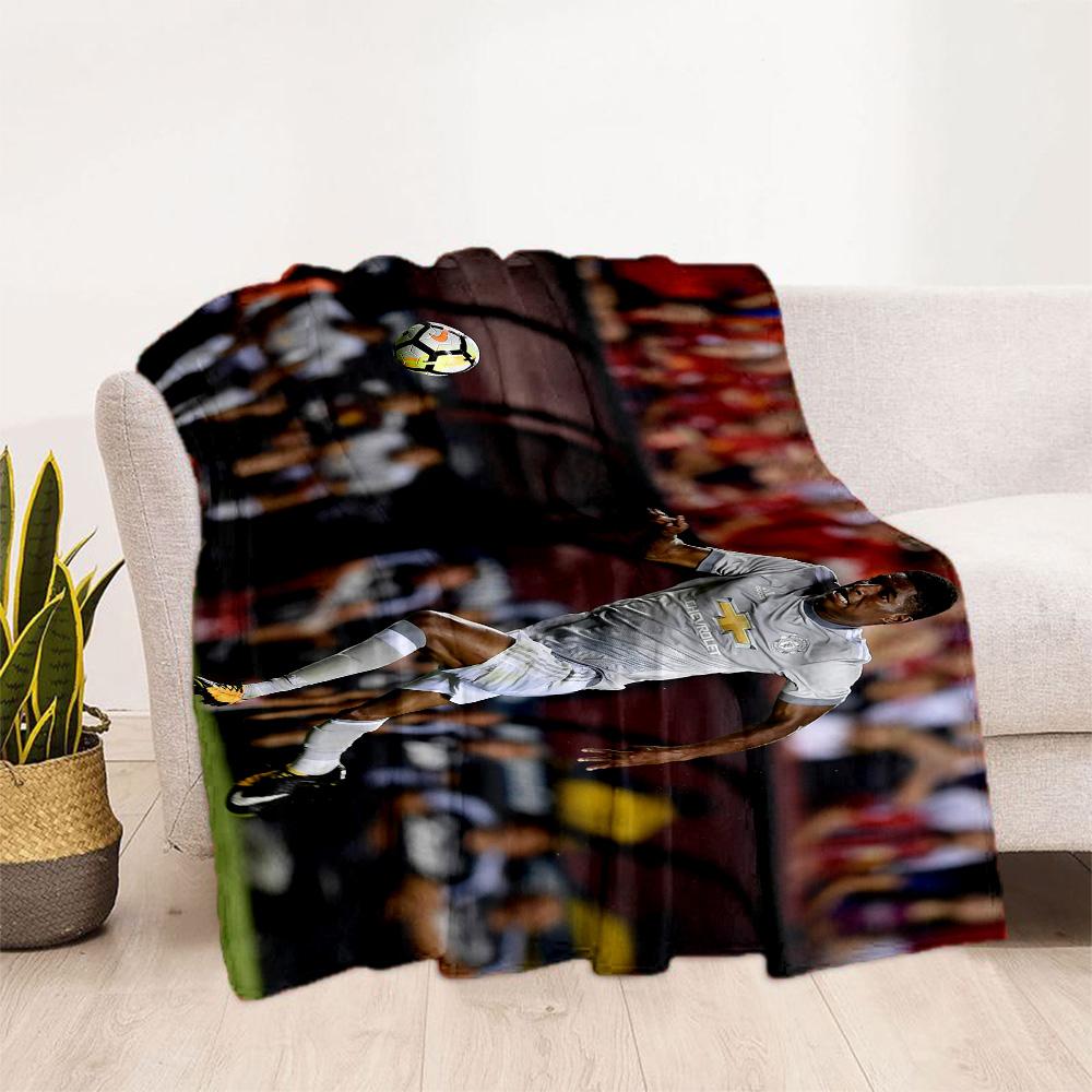 Manchester United's Rashford Applauds Fans Blanket Soft & Cozy Suitable for Bedding Couch Livingroom Four Seasons Multipurpose Modern Style
