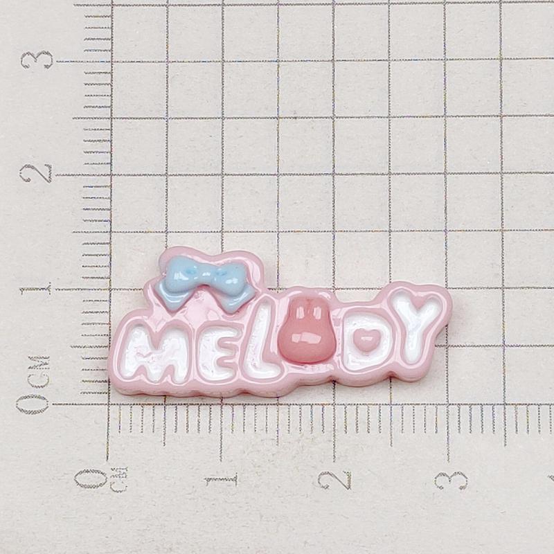 10Pcs Cartoon Cute Cartoon Rabbit, Crystal Ball, Bow, Peach Heart, Cake Scrapbook Craft Diy Miniature Ornament Accessories A7