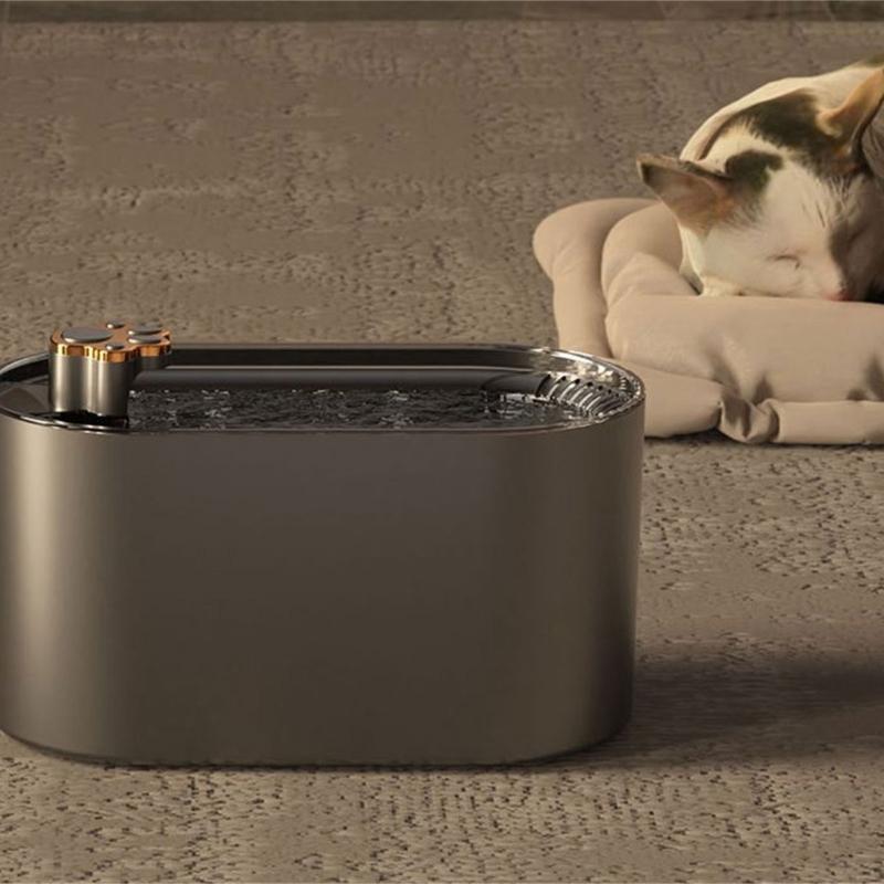 Katzenbrunnen Hunde Wasserspender 101oz Wasserkapazität Superleise Automatischer Trinkwassernapf Mehrschichtig gefiltert