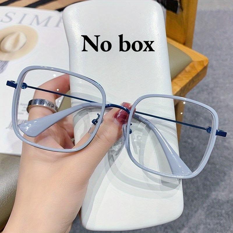 1pcs Stylish square clear glasses Versatile for daily commuting