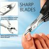 Xiaomi 1/10Pcs Set Stainless Steel Manicure Pedicure Tool Heavy‑Duty Ingrown Toenail Clippers Cuticle Nipper Cuticle Pusher Nail File