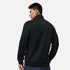 Li-Ning Sudadera lisa de cuello abierto para hombre Sudaderas Negro AWDT437-1