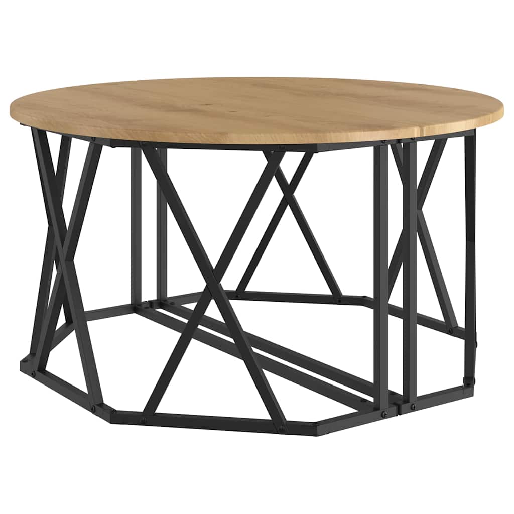 Artisan Oak Coffee Table 80 X 80 X 42 Cm