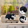 Cat Figurine Art Crafts Decorative Garden Statue for Shelf Outside Landscape