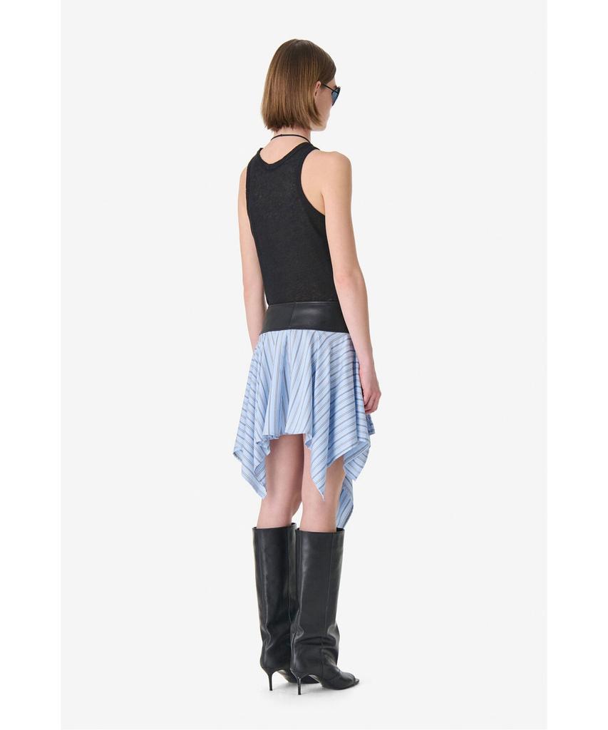 IROWOMEN Safrina Linen Halterneck Tank Top Iotfm26103Bkx