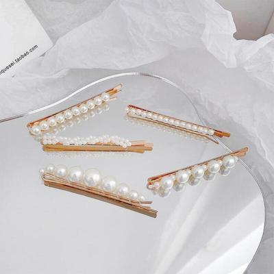 Damen Perlenmix Punktperlen Pony-Clip