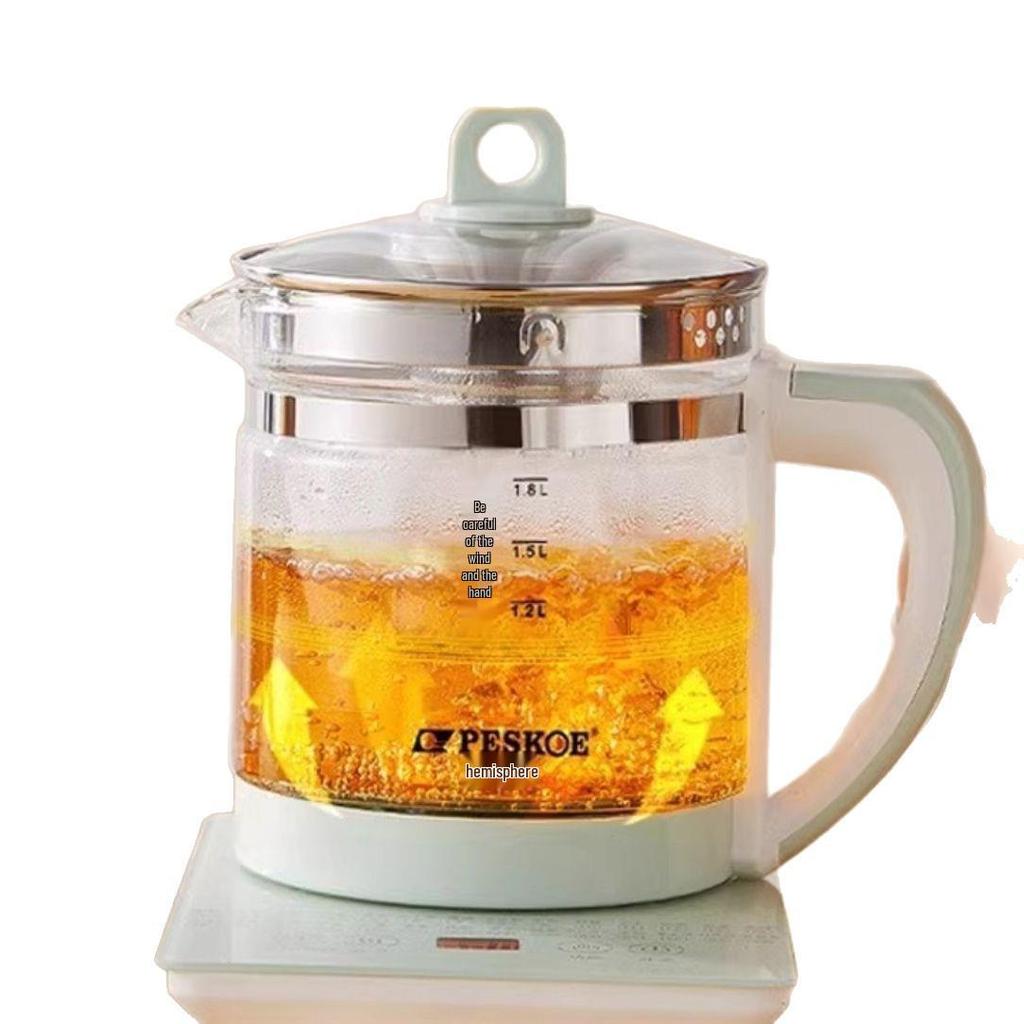 1,8L Multifunktions-Glaswasserkocher: Automatischer Gesundheits-Topf & Teekocher für Zuhause/Büro