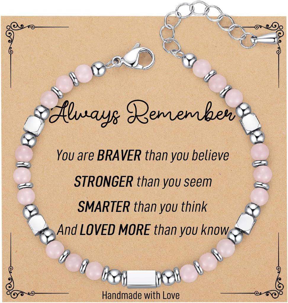 Bracelet de Couple Bohème 4MM: Pierre Naturelle Perlée avec Turquoise Zèbre Poudre et Acier Inoxydable