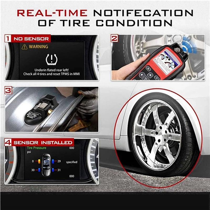 20Pcs TPMS Tire Pressure Sensor Programmable For Autel TS408 TS508 ITS600 433Mhz 315MHZ 2 In 1 MX Sensor Monitor System