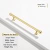 French Modern Gold Zinc Alloy Cabinet Handle