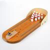 Mini Bowling Game Desktop Kids Bowling Set Wooden Home Office Party Indoor Sport Games