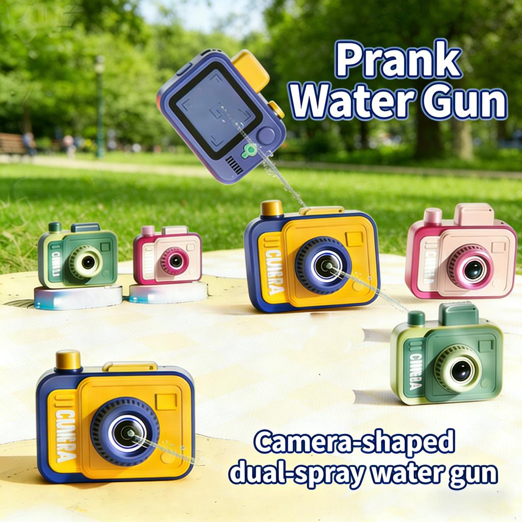 Funny Prank Double-Sided Water Spray Gun Camera-Shaped,Mini Tactical Water Sprayer For Pool Beach Water Fight Summer Toy