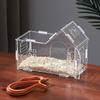 1pc Acrylic Reptile Box Clear Acrylic Reptile Habitat Box Reptile Feeding Box With Lids Mini Pet Breeding Container Pet Supplies