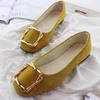 Women's Shoes Flat Shoes Square Toe Slip on Large Size Comfortable Casual Single Shoes Multicolor