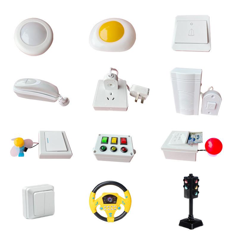 Montessori Busy Board Woodens DIY Accessories Animal Switch Clock Earlys Education Toys Matchmaking Board Hand Educational Toys