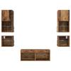 TV Wall Units 8 pcs Reclaimed Wood Particleboard