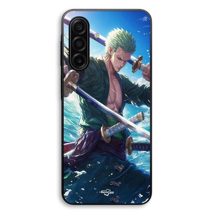 Cover Per Samsung Galaxy A17 One Piece Roronoa Zoro spada manga anime Maniacase nero