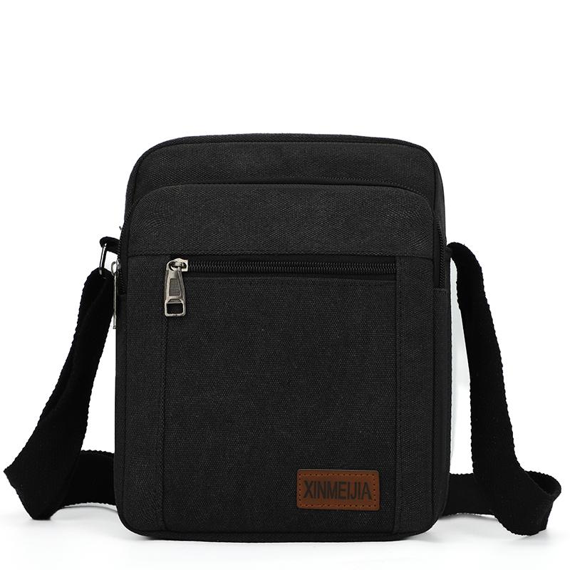 

Men s Small Bag Shoulder Bags Trendy Diagonal Backpack Chest Bags Light Boy Mini Casual Bag Mobile Phone Pack чёрный