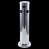 3" Stainless Steel Adjustable Draft Beer Kegerator Tower Beer Dispenser Tool(Triple Faucet)
