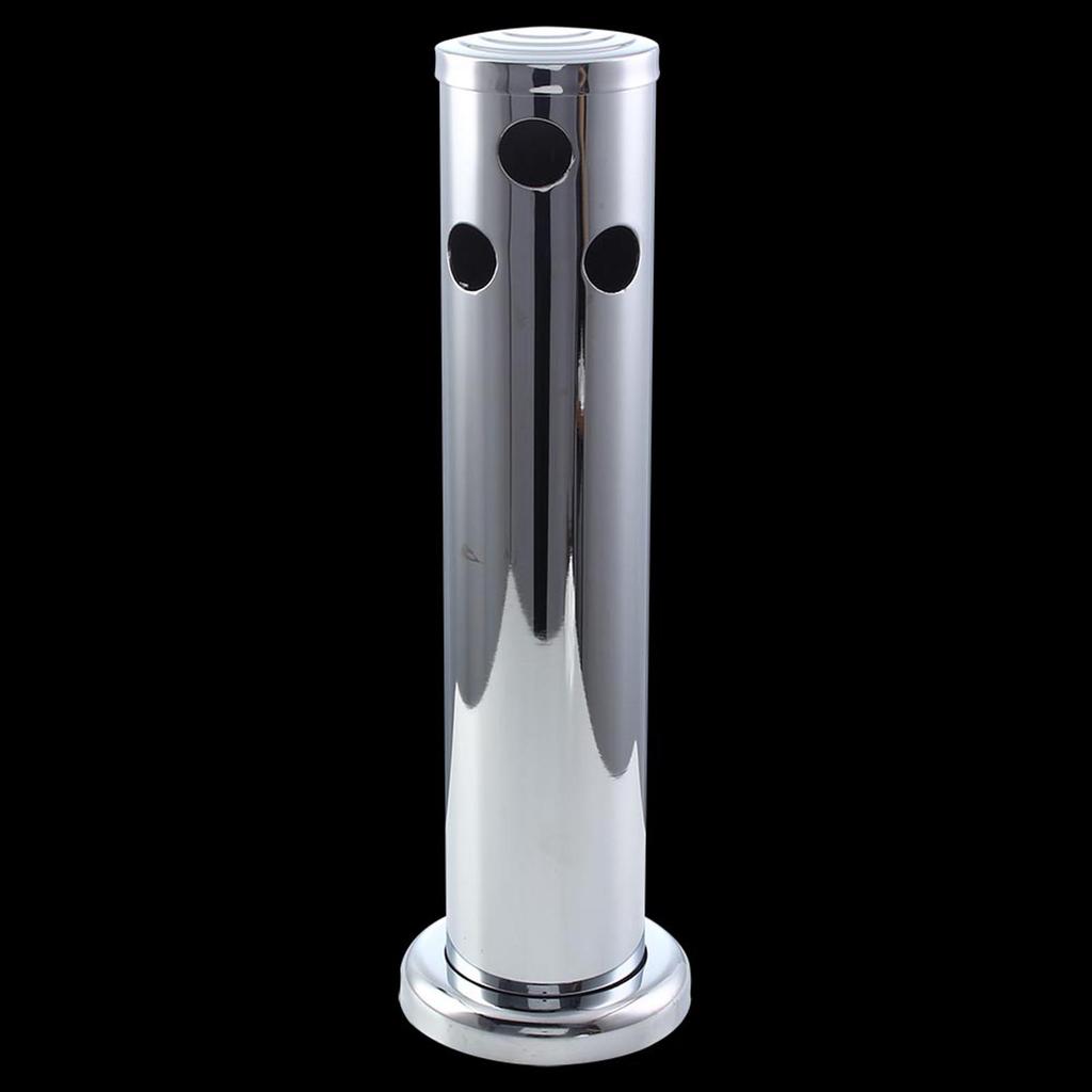 3" Stainless Steel Adjustable Draft Beer Kegerator Tower Beer Dispenser Tool(Triple Faucet)