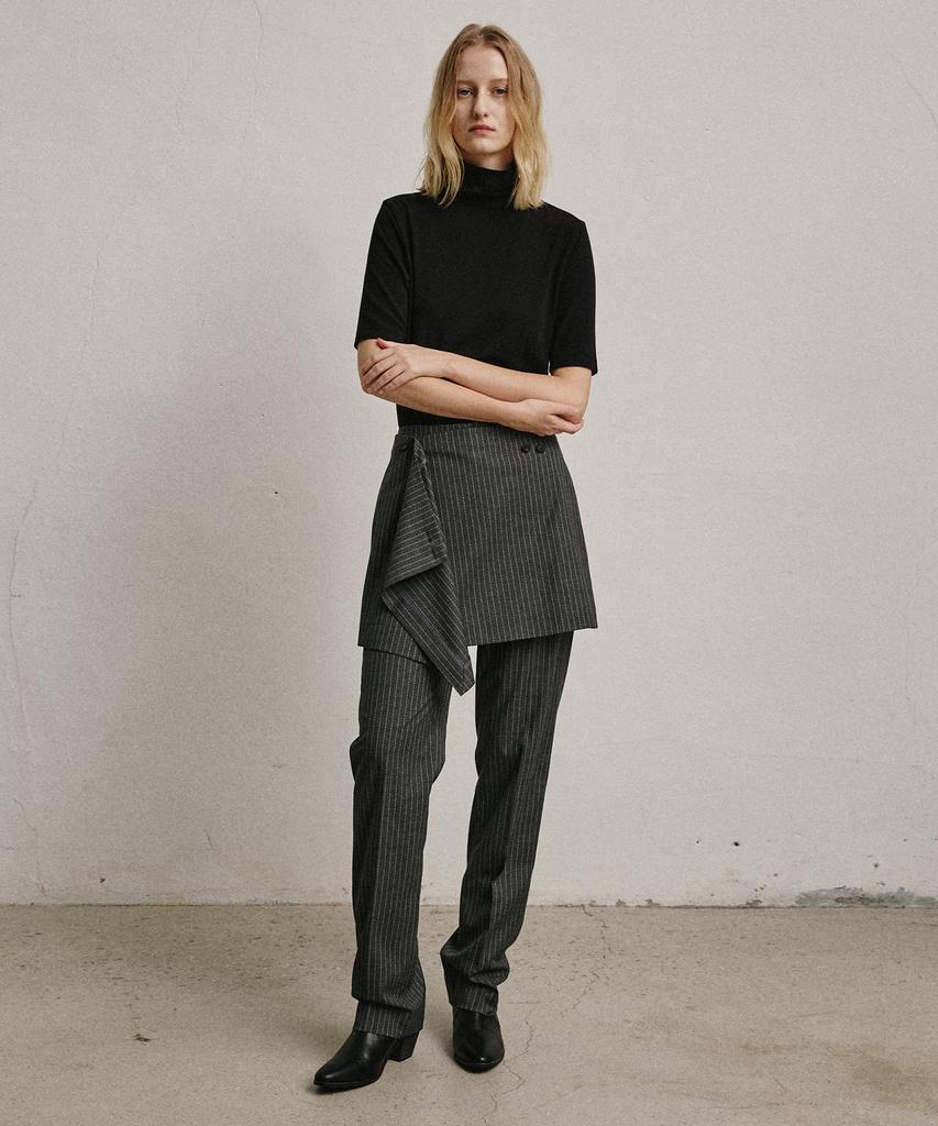 ARTID Wool Pin Stripe Slacks_Grey