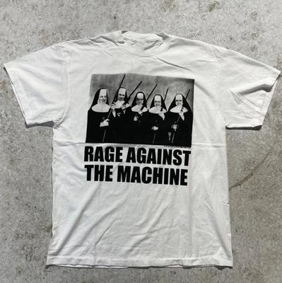 1997 Rage Against The Machine Kapela Vintage Grafické Tričko Pánská Móda Street Hiphop Rock Krátký Rukáv Dámské Kulatý Výstřih