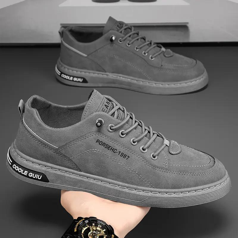 Autumn Mens New Breathable Work Safety Shoes Trendy Casual Sports Shoes Versatile Board Shoes For Motorcycle Riders