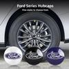 Neuer 2026 Autoaufkleber 4 Stück Ford Radnabenkappe Nabenkappe Abzeichen Emblem Aufkleber Autozubehör Für Ford Focus Fiesta C-Max ST Mo