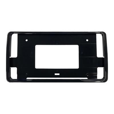 AMEX Painted License Plate Frame Piano Black 2-Piece Set AMEX-A11PB Made In Japan