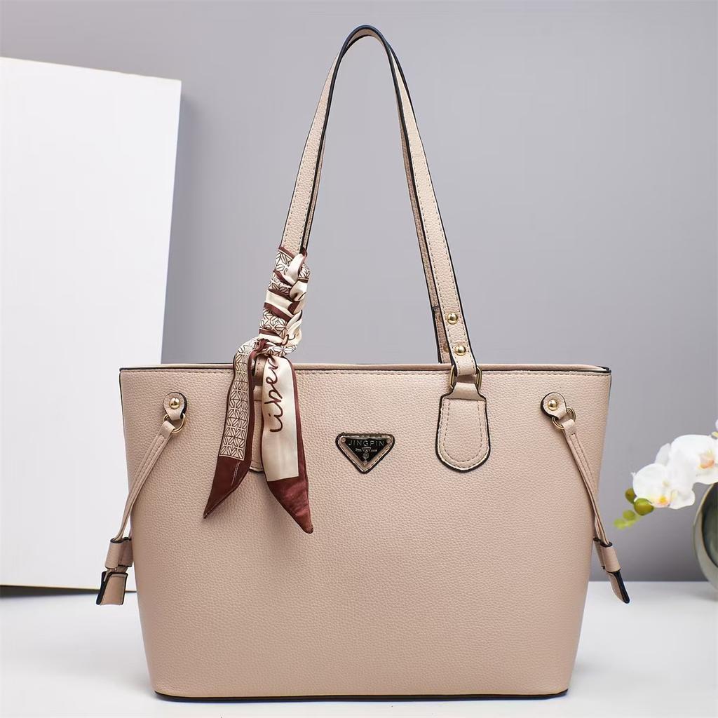 New Advanced Texture Bucket Bag Fashion High Appearance Level Macaron Handbag Large Capacity All-matching Shoulder Bag