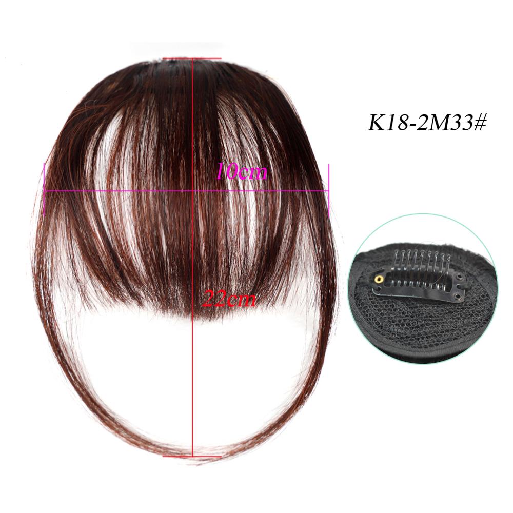 Synthetic Air Bangs Clip In Hair Extension 3D Air Style Hairpieces Neat Front False Fringe Thin Fake Hair Bangs For Women Girls