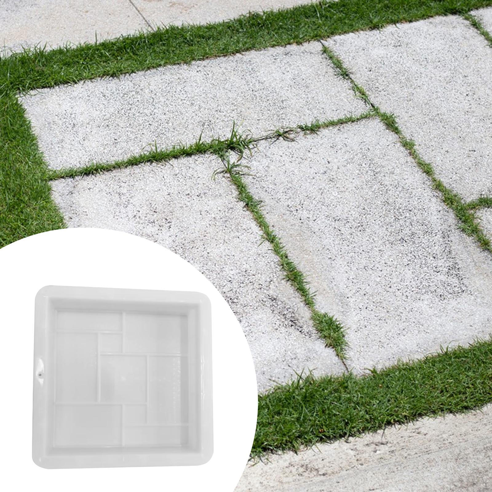

Concrete Brick Model Stepping Stone Paver DIY Reusable Garden Pavement Path Maker for